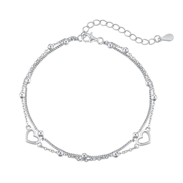 <MAGIC>Dainty Double Layer Love Heart Bracelet