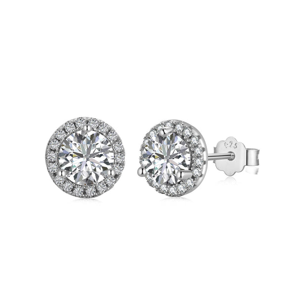 <MAGIC>Classic Princess Round Shape Earrings