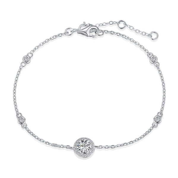 <MAGIC>Dazzling Round Cut Shape Bracelet