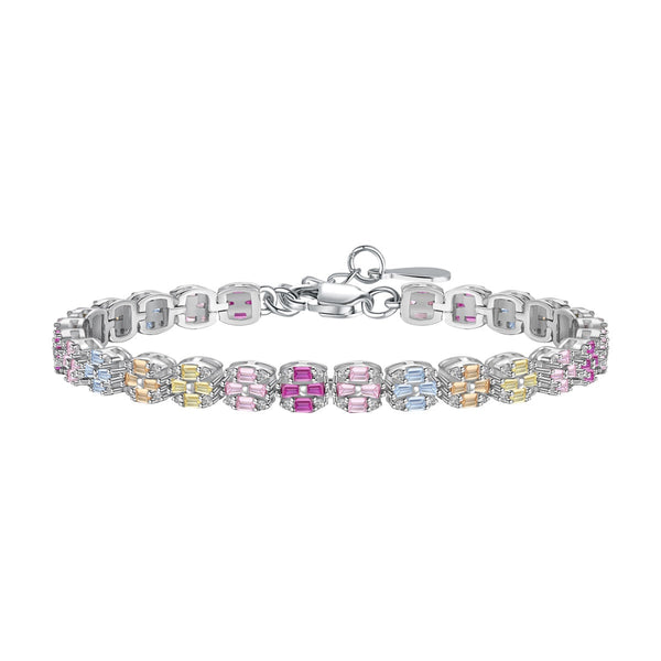 <MAGIC>Delicate Colorful Emerald Cut Daily Bracelet